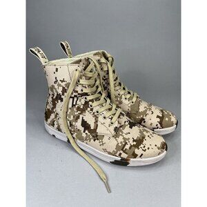 Dr Martens Alfie M9 L10 8 Eye Desert Camo Pixelated Canvas Ankle Boot 42 EU